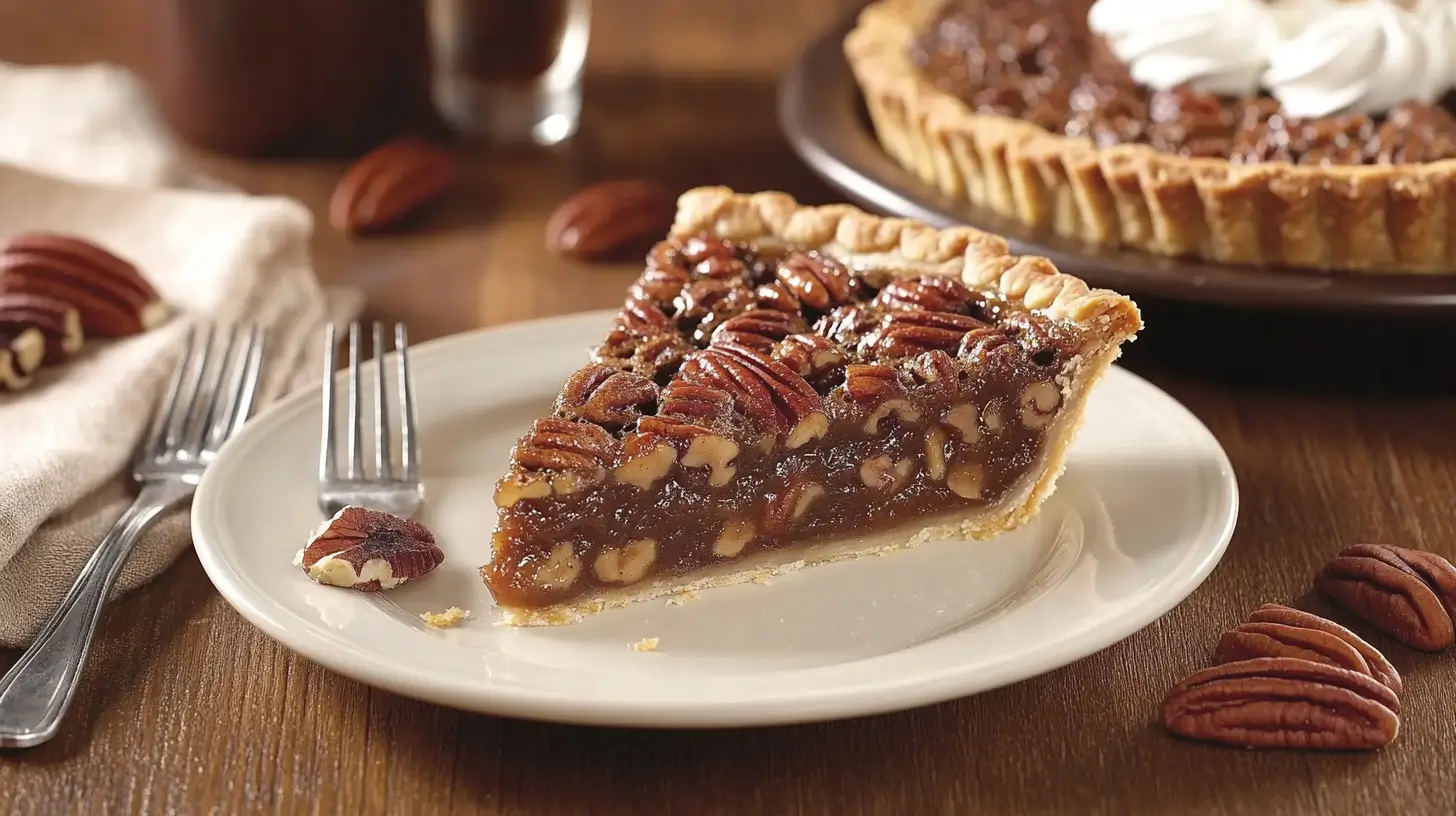 Should pecan pie be served warm or cold?